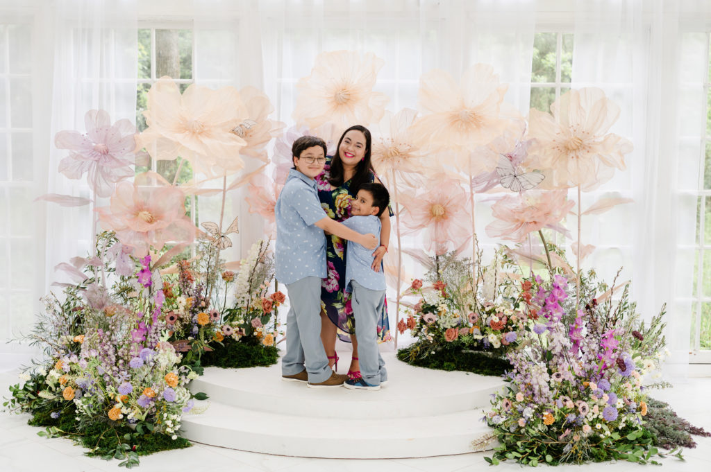 Mom and sons at The Mother's Day Session